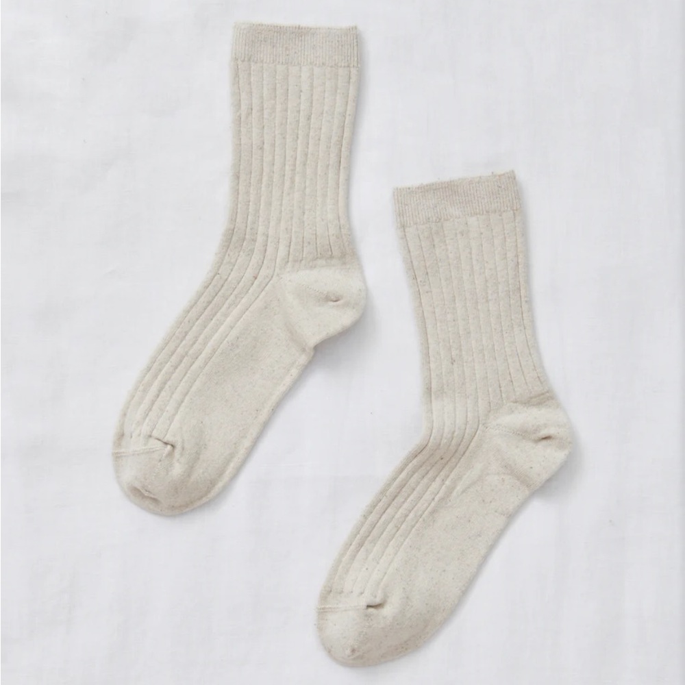 Jenni Kayne - Rib Socks - Silver Sand - NWT